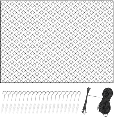 Kattennet Balkon - Anti-Val Kattennet | Veiligheidshek voor Binnen en Buiten met Gaas voor Appartement Tuin en Terras