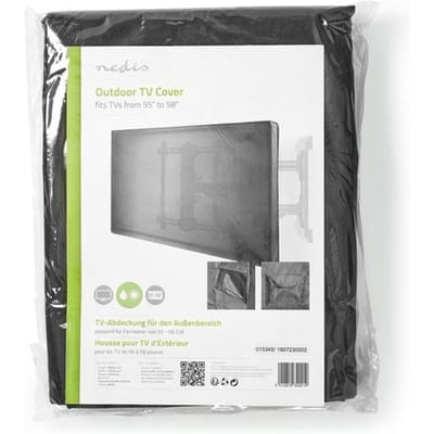 Nedis TV-Beschermhoes voor Buiten - Scherm afmeting: 55 - 58 " - Supreme Quality Oxford - Zwart