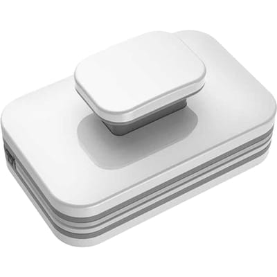 Magnetische Ruitenreiniger Grote Handgreep Dubbelzijdig Hoge Veiligheid Stevig Plastic Ruitenreinigingsgereedschap white