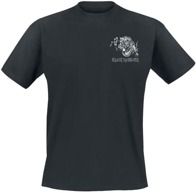 Iron Maiden T-shirt - Number Of The Beast Line Drawing Pocket Print - S tot 5XL - voor Mannen - zwart