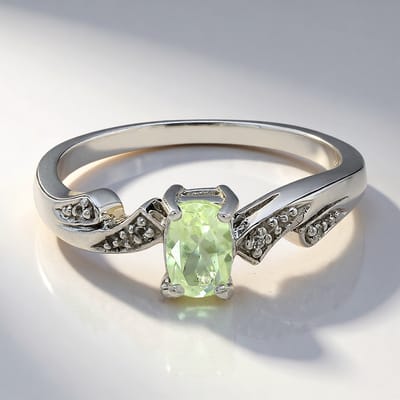 Cavill - Zilveren Ring met Orthoklaas 0,46 ct en Witte Topaas - 925 Sterling Zilver - Filigraan Design - Elegante Damesring Maat 17
