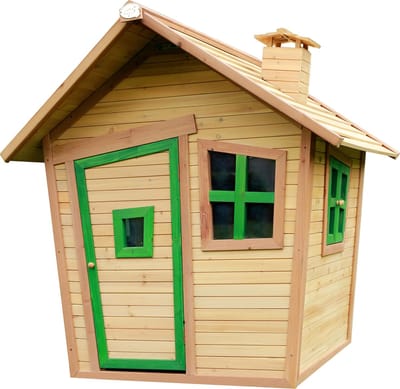 AXI Alice Speelhuis in Bruin/Groen - FSC hout - Houten Speelhuisje voor de tuin / buiten - Tuinhuisje voor kinderen - 10 jaar garantie!
