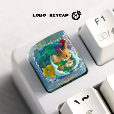 Perfecte Pokémon Gengar Snorlax Keycap Anime Periferie Mechanische Keycaps Enkele Schattige Hars Druiplijm Keycap