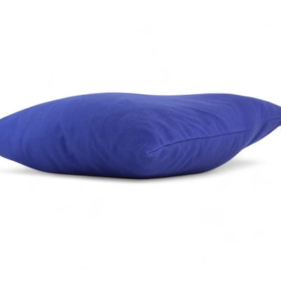 Dog's Companion - Blauw Sierkussen 45x45cm Premium Canvas Katoen | Geweven Luxe Bankkussen in Diepblauw | Dog’s Companion - Royal blue sierkussen