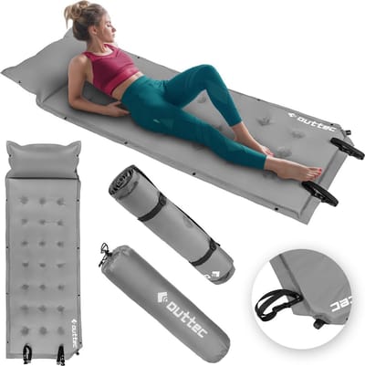 Outtec® Zelfopblazend Luchtmatras - Luchtbed - Slaapmat - 193x68 cm - Ultralicht - Waterdicht - Opblaasbaar Matras - Camping, Outdoor