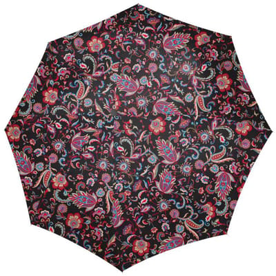 Reisenthel Umbrella Pocket Classic Opvouwbare Paraplu - ø 99 cm - Paisley Zwart
