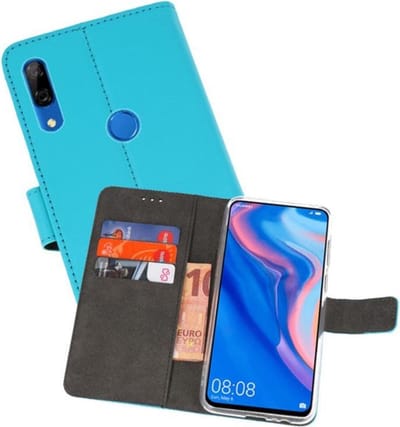 Booktype Telefoonhoesjes - Bookcase Hoesje - Wallet Case - Geschikt voor Huawei P Smart Z - Blauw