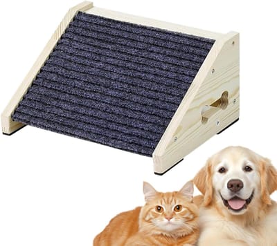 Hondenloopplank - Huisdierentrap - Gewrichtsbescherming - Antislip onderkant - 296L x 274B cm - Houtkleur