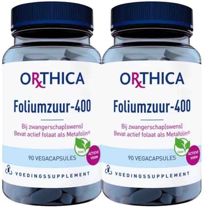 Orthica Foliumzuur-400 - 2 x 90 tabletten - Voordeelverpakking