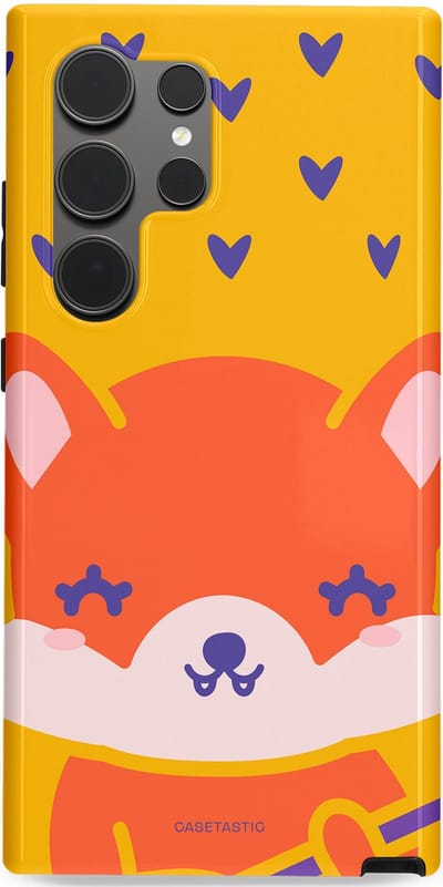Casetastic Hoesje Geschikt voor Samsung S24 Ultra - Stijlvolle Beschermende Duo-layer Case - Vossen beat
