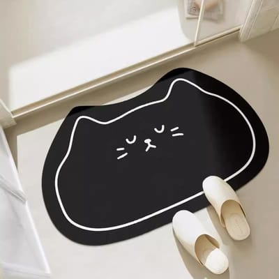 Cartoon Badkamer Vochtregulerende Mat Vuile Toilet Diatomeeënaarde Mat Kan Worden Geknipt en Makkelijk Schoon Te Maken Voetmat Antislip Mat 40 * 60cm