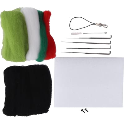 Naaldvilten Wolvilt Shiba Inu Dier Pluche Pop DIY Maakmateriaal Huisdecoratie black