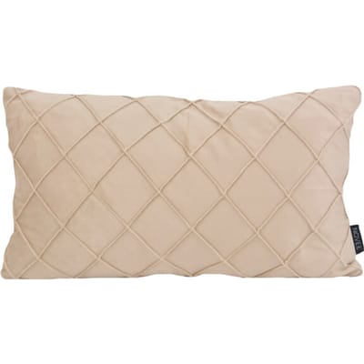 NOVÉE Sierkussen velvet cross beige | 30 x 50 cm | velvet/polyester