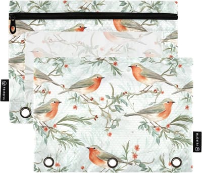 Potlood Tas - Etui Pouch - Kantoor Opslag - Met Transparant Venster - 25 x 15.5 cm - Groen