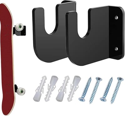 Skateboard Muurbevestiging - Dek Hanger - Ruimte Besparen - Sterk Acryl Materiaal - Universele Pasvorm - Zwart