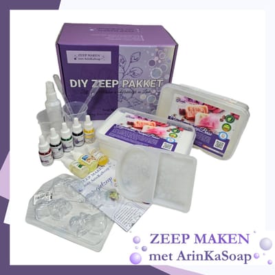 Mega Pack DIY Zeep Maken - 2 KG Gietzeep + 5 x 10 ml Cosmetische Kleurstoffen + 3 x 10 ml Cosmetische Geuroliën + 3 Zeepmallen + Benodigde Gereedschap - Zelf Zeep Maken
