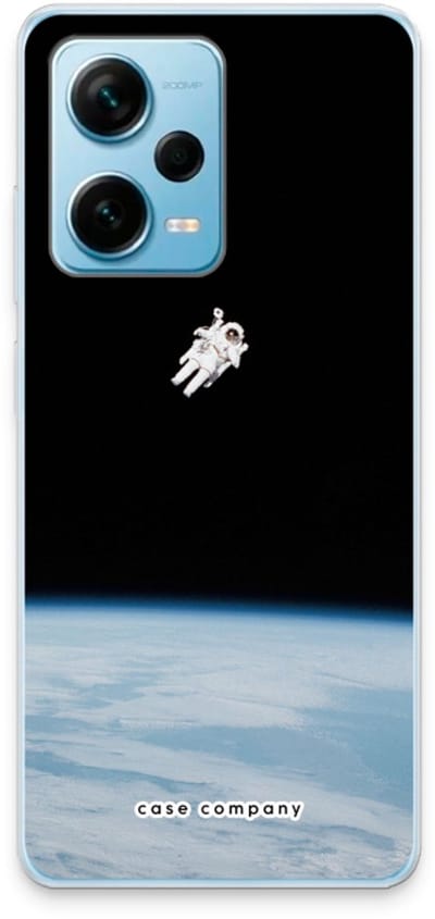 Case Company® - Hoesje geschikt voor Xiaomi Redmi Note 12 Pro Plus hoesje - Alone in Space - Soft Cover Telefoonhoesje - Bescherming aan alle Kanten en Schermrand