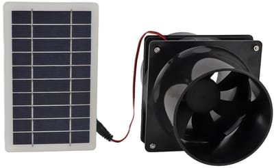Dailygoods - Zonne-energie Afvoerventilator voor Ronde Buizen