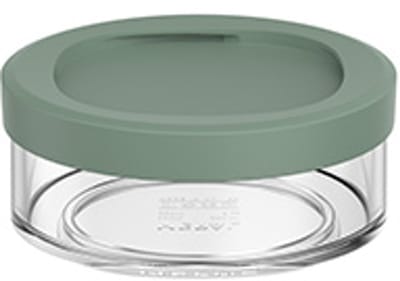 Mepal Lunchpot compartiment Ellipse - 200 ml - Extra compartimenten voor Lunchpot 500 ml - Yoghurtbeker en Muesli beker to go - Vaatwasserbestendig - Nordic sage