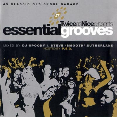 CD DJ SPOONY & STEVE  SMOOTH  SUTHERLA - Twice As Nice Presents...Essential  WSMCD059 Warner Strategi 2002 UK Dance & Electronica Gebruikt gray