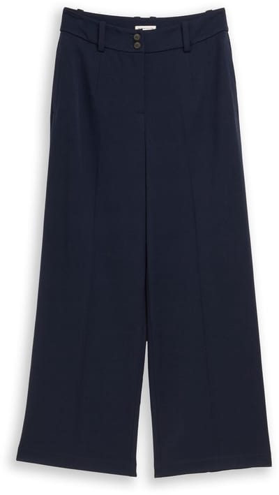 Tom Tailor - TTLEA WIDE Broek met strijkvouw - Maat 36/32 - sky captain blue