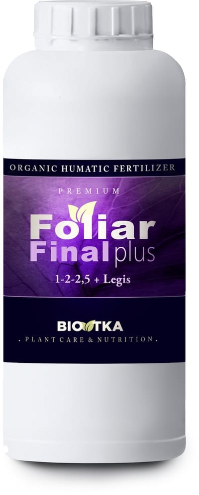 BioTka FOLIAR FINAL PLUS 1 Ltr. (PK) Bladvoeding (plantvoeding - biologische voeding - biologische plantvoeding - bio supplement - fosfor kalium - PK boost - plantvoeding ledlamp - kokos voeding - coco - organische plantenvoeding - organisch)