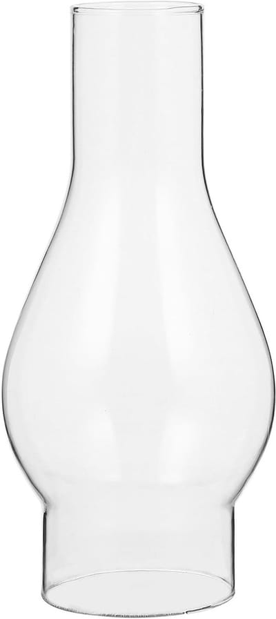 Vervangende Glazen Lampenkap voor Petroleum Lampen - Retro Olie Licht Cover en Schoorsteen Bescherming voor Kaarsen en Brander