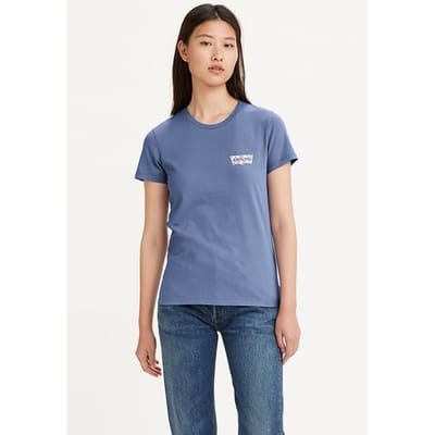 Levi's The T-shirt Blue Größe: S | Hemden Outlet | Damen | Blau