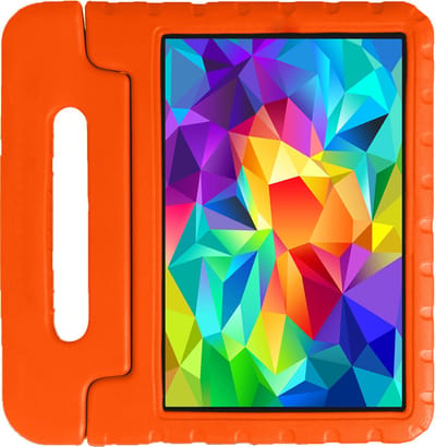 Hoes - Geschikt voor Samsung Galaxy Tab A 10.1 (2019) - Kinderhoes Shockproof Bumper - Kidsproof Case - Tablet Hoesje - Kinder Hoesje Cover - Oranje