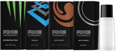 AXE After Shave - MIX - Africa / Marine / Dark Temptation / Black - 4 x 100 ml - Voordeelverpakking