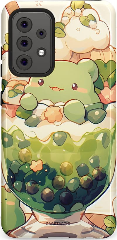 Casetastic Hoesje Geschikt voor Samsung A52 (4G/5G/s) - Stijlvolle Beschermende Duo-layer Case - Zoet Dessert Patroon