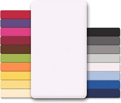 Lucina Topper Hoeslaken Jersey Katoen Stretch - wit 200x200cm - 200x220cm