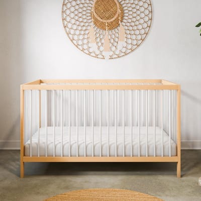 In hoogte verstelbaar babybed met verlengstuk en matras 60x120 tot 70x140 cm