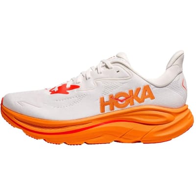 Hoka One One Clifton 10 Frost Orange Zest 43 white