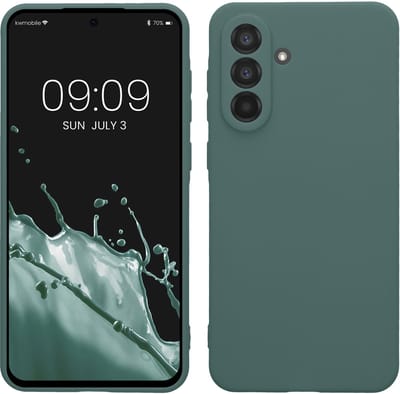 kwmobile telefoonhoesje geschikt voor Samsung Galaxy A56 5G - Hoesje voor smartphone - Precisie camera uitsnede - In blauwgroen