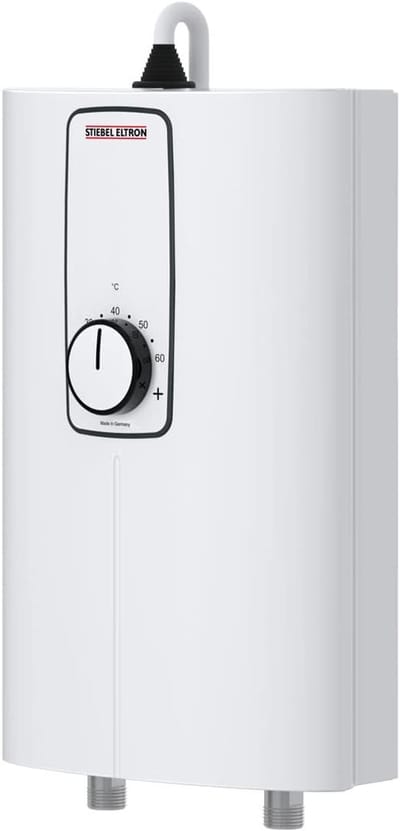 Doorstromer Keuken - Elektrische Boiler - Direct Warm Water - Ruimtebesparend Compact Design - 29x18x10 cm - Wit