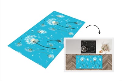 Keukenloper - Loper keuken - Design - Plant - Paardenbloem - 120x60 cm - Keukenloper vinyl
