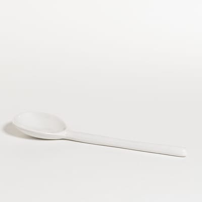 The Table atelier - opscheplepel - 25 cm - keramiek - handgemaakt - wit
