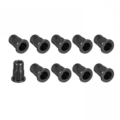 Rivet Nuts M5 - 100 Stuks Carbon Staal Half Hexagon Draadmoeren voor Meubelconstructie en Mechanische Bevestigingen