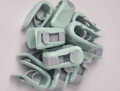 Dekbedclips-Gordijn bevestigingsclip set 8 stuks verpakt-kleur Groen