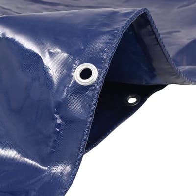 vidaXL - Dekzeil - 650 - g/m² - 4x6 - m - blauw