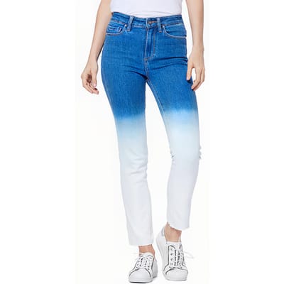 PAIGE Hoxton Slim Raw Hem Arctic Ombre Maat: W23 | Slim Jeans Outlet | Dames