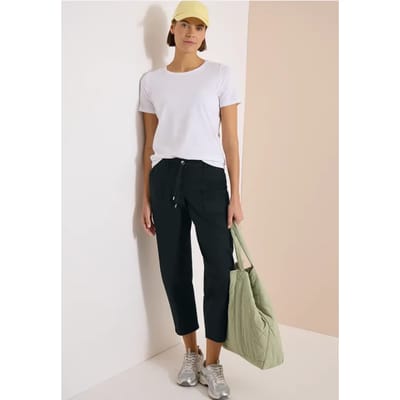 Mid Waist Barrel Leg broek in Casual Fit