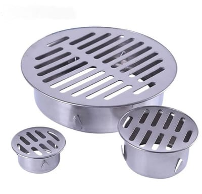 Dailygoods- Afvoerfilter Roestvrij Staal - Afvoerputje Buiten - Afvoerputje Douche - Afvoerputje Zeefje - Anti-Blokkeren - Eenvoudig te Installeren