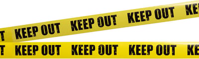 Boland - PE afzetlint 'Keep out' - Horror - Horror