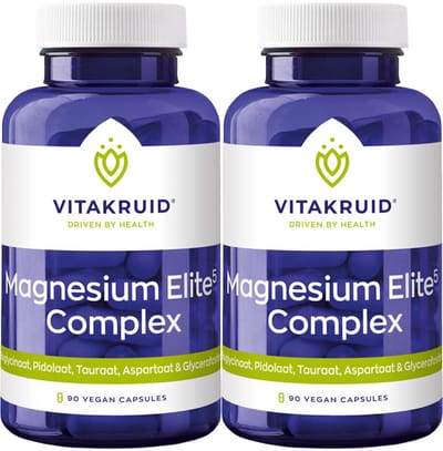 Vitakruid Magnesium Elite Complex - 2 x 90 vegancapsules - Voordeelverpakking