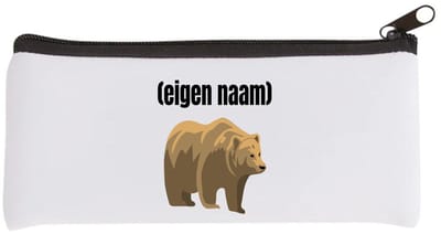Akyol - grote beer met eigen naam Etui - Beer - beren liefhebbers - iemand die houdt van beren - verjaardag - cadeau - kado - 20 bij 9 cm