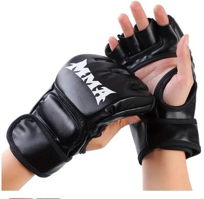 Livano MMA Handschoenen - Gloves - Sparring Handschoenen - Heren - Dames - Grappling - Bokshandschoenen - Vecht Handschoenen - Zwart