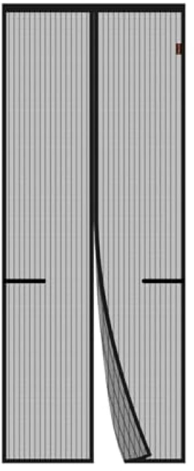 PromoHome Magnetisch Deurscherm 90x210 cm - Zwart Insectenhor met Automatische Sluiting