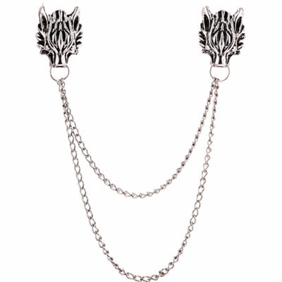 Kraag ketting -Wolf - Zilverkleur-metaal - Charme Bijoux